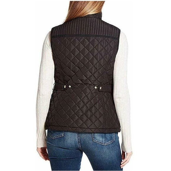 WEATHERPROOF Women Ultra Soft Cozy Lining Quilted Vest-- Black - Picture 2 of 9